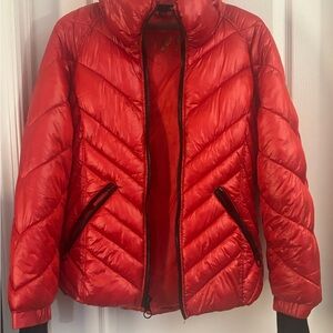 Guess Vibrant Red Puffer Jacket